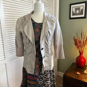 XCVI blazer size medium. Light cream color.